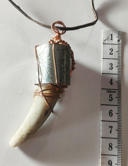 Handcrafted Deer Antler Amulet