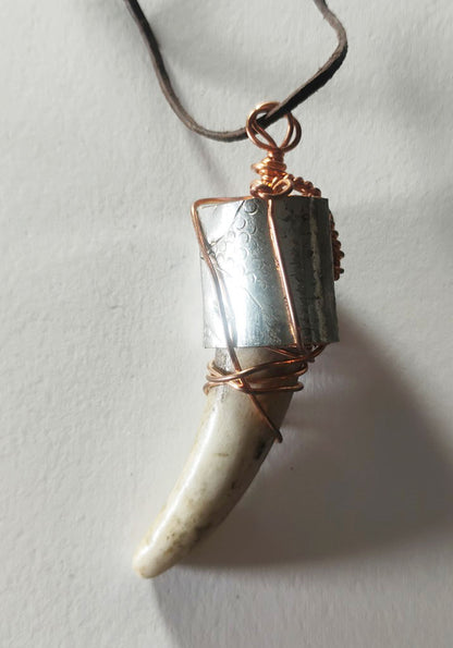 Handcrafted Deer Antler Amulet
