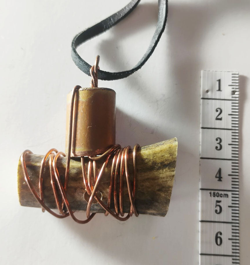 Handcrafted Deer Antler Amulet