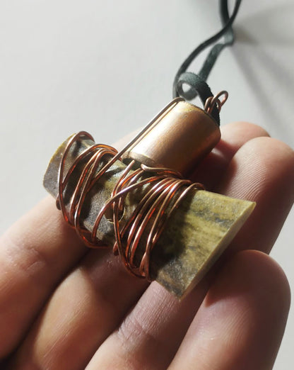 Handcrafted Deer Antler Amulet
