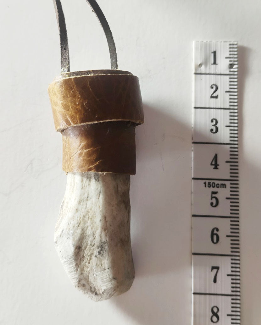 Handcrafted Deer Antler Amulet