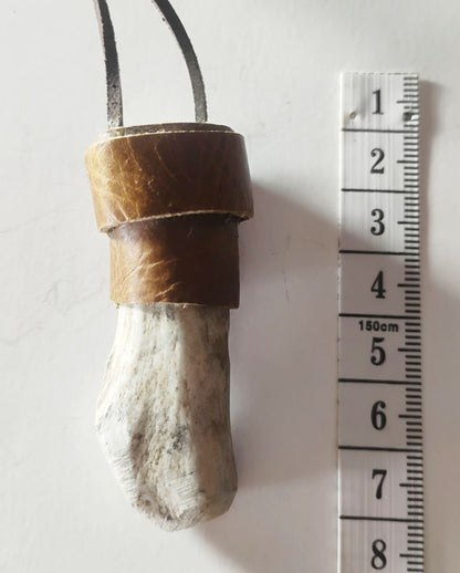 Handcrafted Deer Antler Amulet