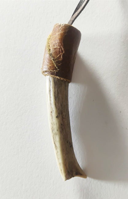 Handcrafted Deer Antler Amulet