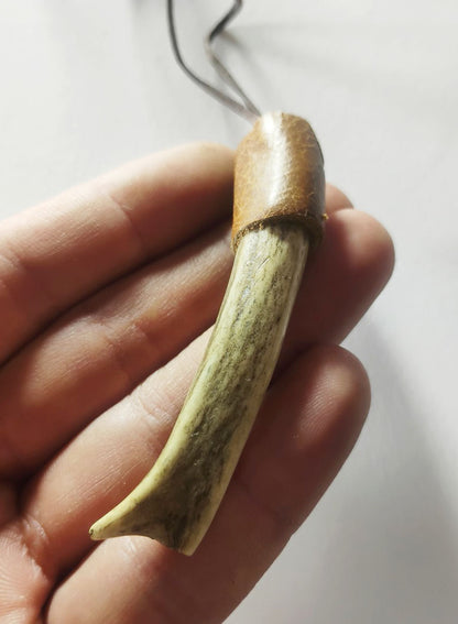 Handcrafted Deer Antler Amulet