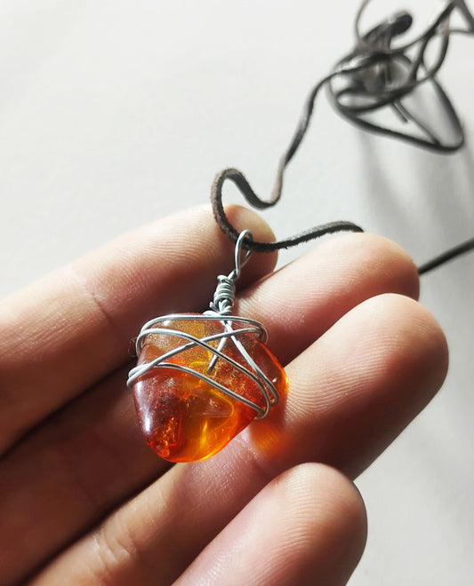 Handcrafted Baltic Amber Pendant