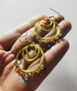 Handcrafted Gold Statement Earrings – One-of-a-Kind Handmade Metal Dangles