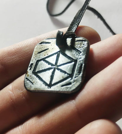 Electro-Etched Metal Amulet