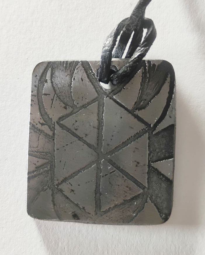 Electro-Etched Metal Amulet