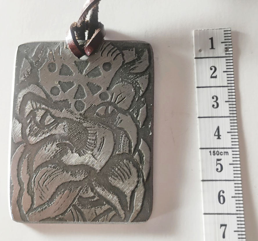 Electro-Etched Metal Amulet