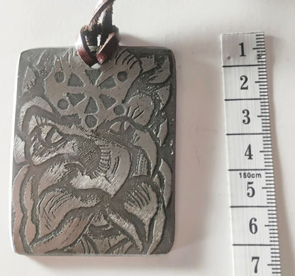Electro-Etched Metal Amulet