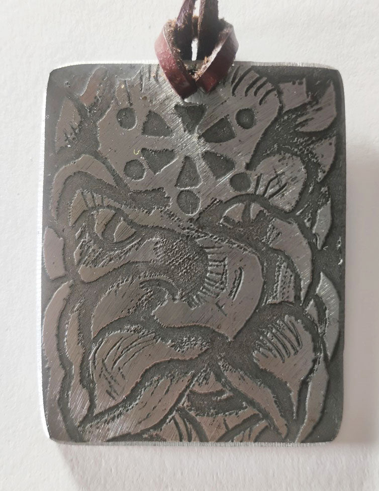Electro-Etched Metal Amulet