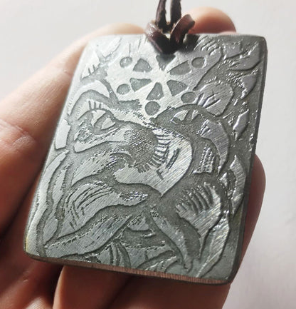 Electro-Etched Metal Amulet