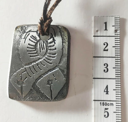 Electro-Etched Metal Amulet