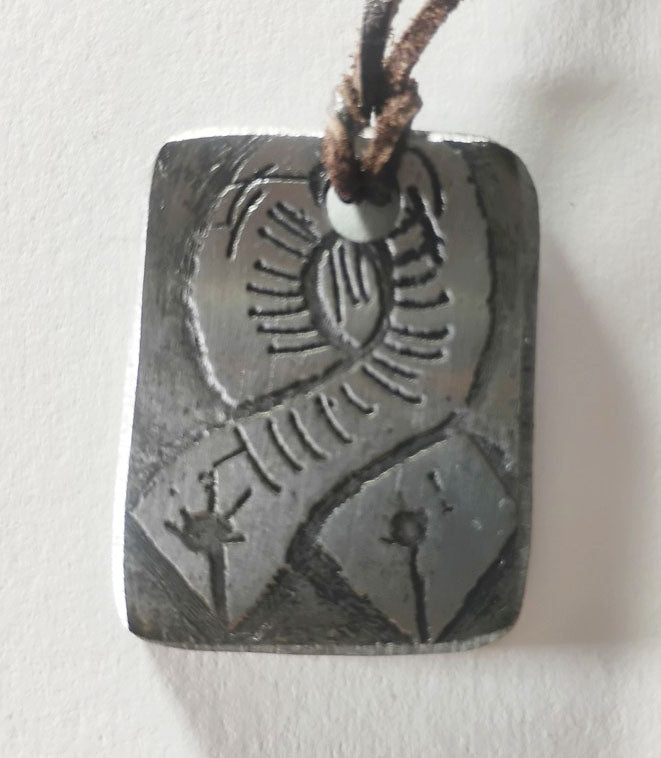 Electro-Etched Metal Amulet