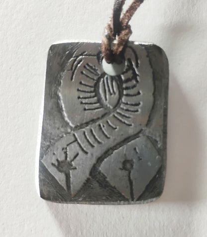 Electro-Etched Metal Amulet