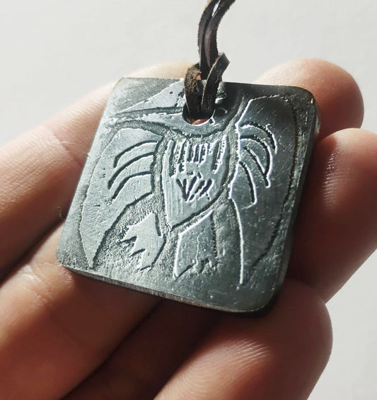 Electro-Etched Metal Amulet