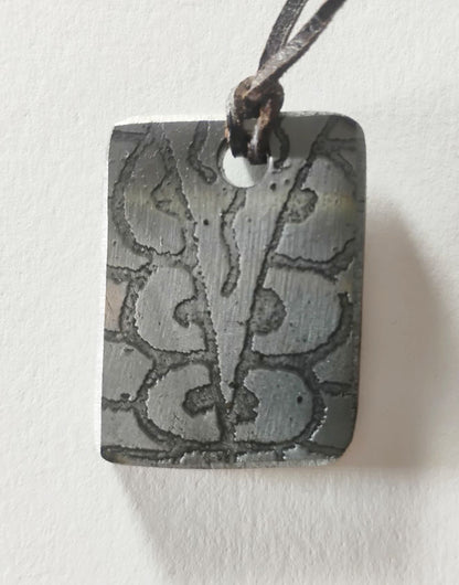 Electro-Etched Metal Amulet