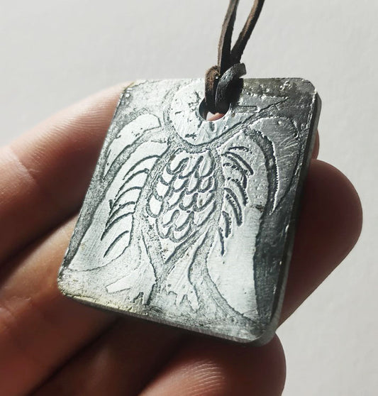 Electro-Etched Metal Amulet