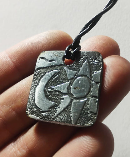 Electro-Etched Metal Amulet