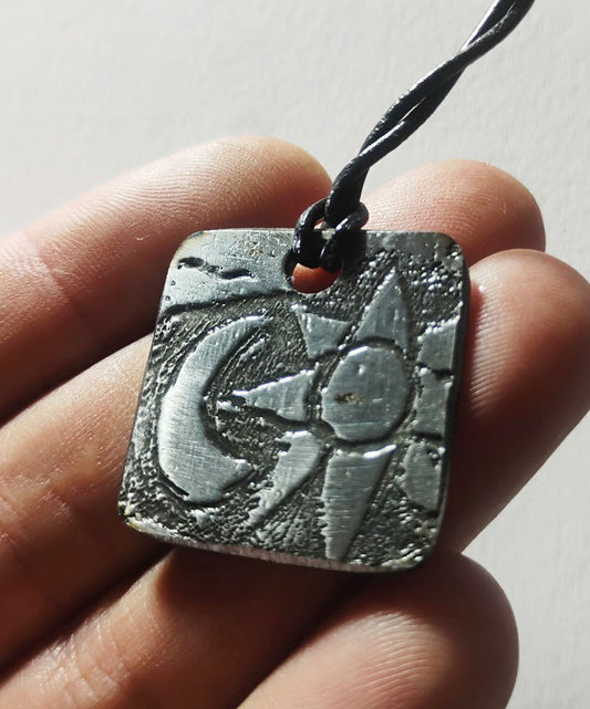 Electro-Etched Metal Amulet